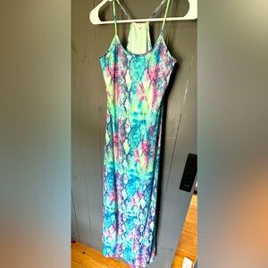 Multi colored maxi dress